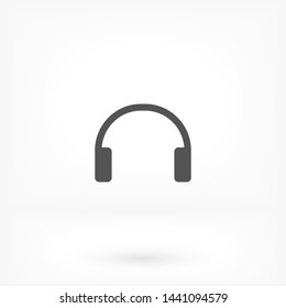 headphones vector icon 10 eps , Lorem ipsum Flat design