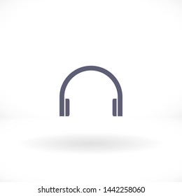 headphones vector icon 10 eps , Lorem ipsum Flat design