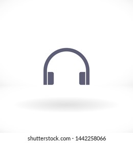headphones vector icon 10 eps , Lorem ipsum Flat design