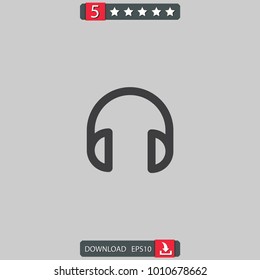 headphones vector icon