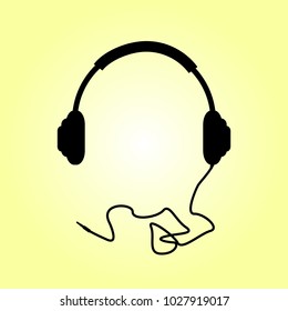 headphones vector icon