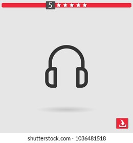 headphones vector icon