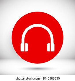 Headphones  vector icon