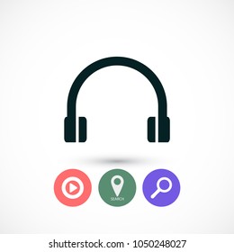 Headphones  vector icon