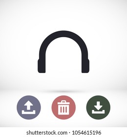 Headphones  vector icon