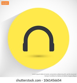 Headphones  vector icon