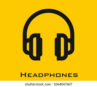 Headphones vector icon