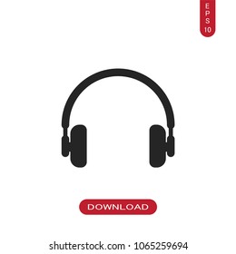 Headphones vector icon