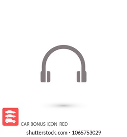 Headphones  vector icon