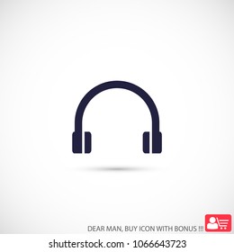 Headphones  vector icon