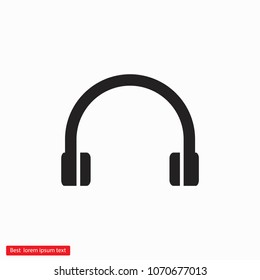 Headphones  vector icon