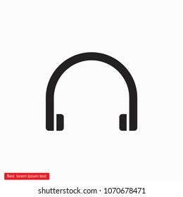 Headphones  vector icon