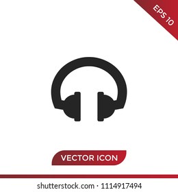 Headphones vector icon