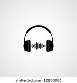 Headphones. Vector icon