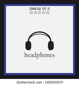 headphones vector icon