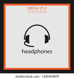 headphones vector icon