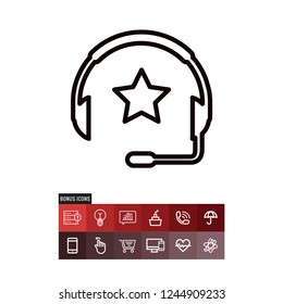Headphones vector icon