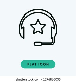 Headphones vector icon
