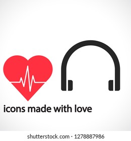 Headphones  vector icon