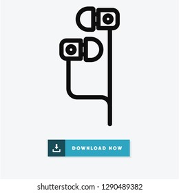 Headphones vector icon
