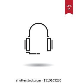 Headphones vector icon