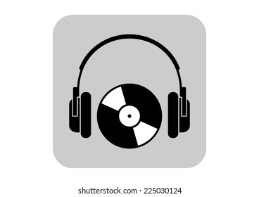 Headphones vector icon