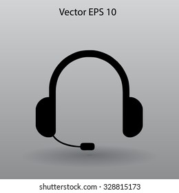 headphones vector icon