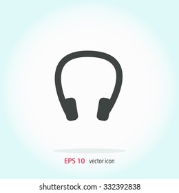 Headphones - vector icon.