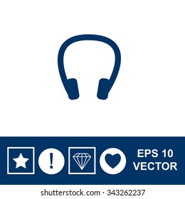 Headphones - vector icon.