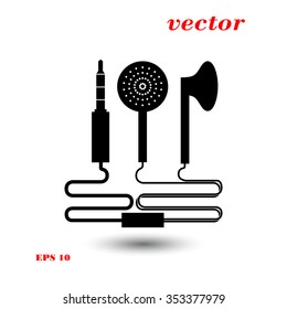 Headphones, vector, icon