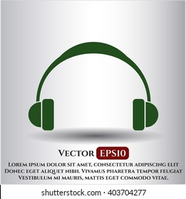 Kopfhörer-Vektorsymbol
