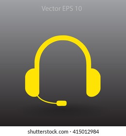 headphones vector icon