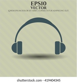 Headphones vector icon