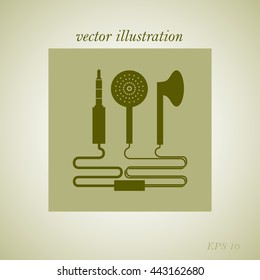 Headphones, vector, icon