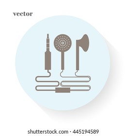 Headphones, vector, icon