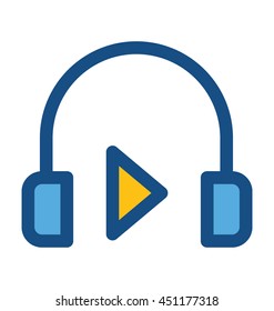 Headphones Vector Icon