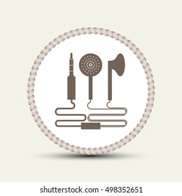 Headphones, vector, icon