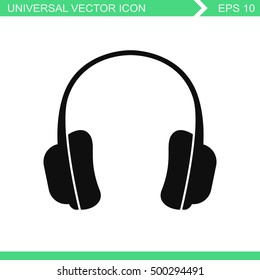 Headphones - vector icon.