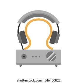 Headphones vector icon.