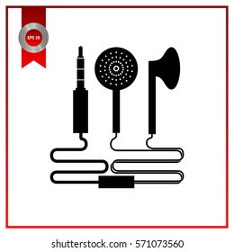 Headphones, vector, icon