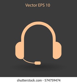 headphones vector icon