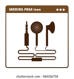 Headphones, vector, icon