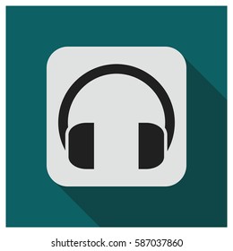 Headphones vector icon