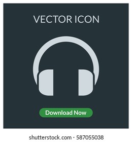 Headphones vector icon