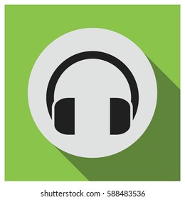 Headphones vector icon