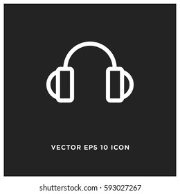 Headphones vector icon