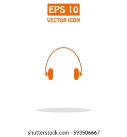 Headphones Vector Icon.