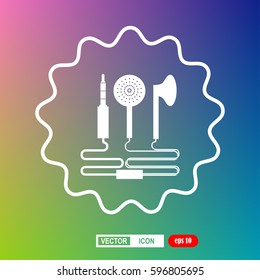 Headphones, vector, icon