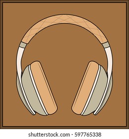 Headphones, vector icon