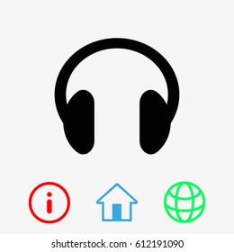 Headphones vector icon
